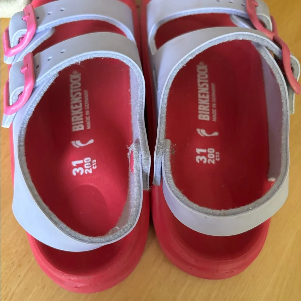 Birkenstock Mogami Sandal Waterproof Pink Adjustable Straps 31 EU 13/13.5 US